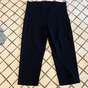 lululemon invigorate high rise crop 17” - navy